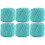 Crochet Thread Size 10 Aqua 100% Mercerized Cotton 6-Pack 1