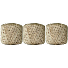 Threadart crochet thread size 10 tan 3-pack 50g