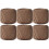 Crochet Thread Size 10 Light Brown 6-Pack 175 Yards Each 1