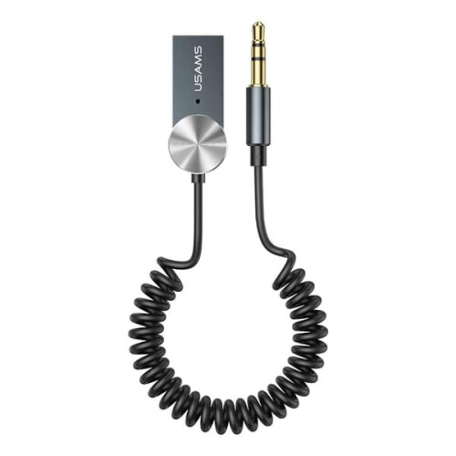 USAMS Bluetooth 5.0 AUX audio receiver black