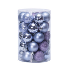 Christmas Ball Ornaments Shatterproof Purple One Size
