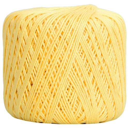 Threadart Mercerized Cotton Crochet Thread Size 3 Lemonade