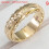 WEANT Women's 14k Gold Engraved Flower Ring 1