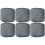 Mercerized Cotton Crochet Thread Size 10 Gray 6-Pack 1
