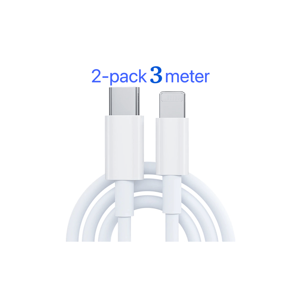 Iphone Usb-C Fast Charger 20W 3M 2-Pack White 962125223217