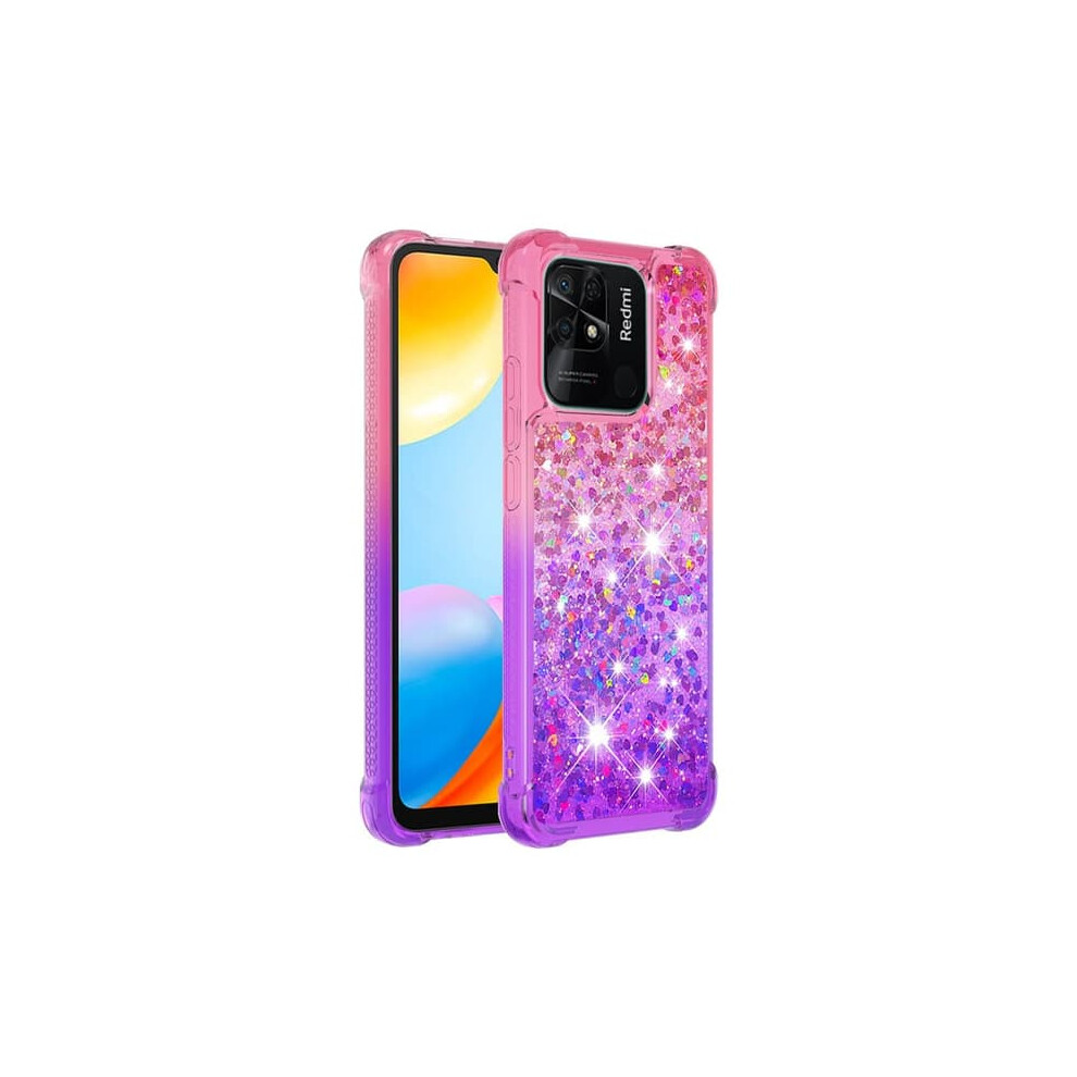 Skalo Tpu Case For Xiaomi Redmi 10C - Glitter Pink/Purple 962125229400