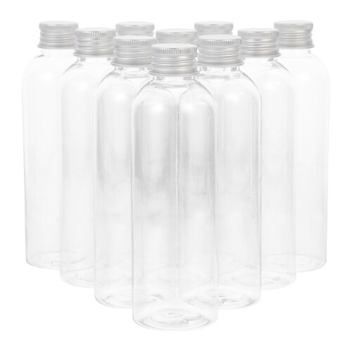 Sapflessen van plastic met deksel, 10 stuks