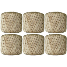 Crochet Thread Size 10 Tan 6-Pack 50g Balls