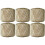 Crochet Thread Size 10 Tan 6-Pack 50g Balls 1