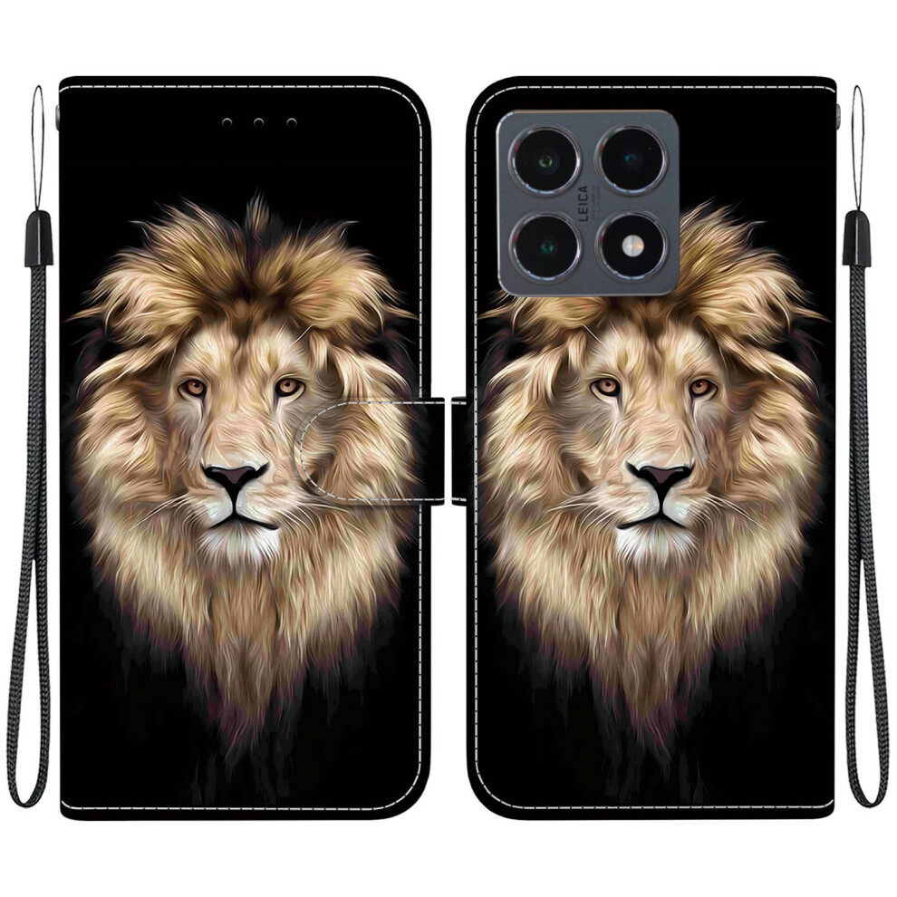 (Lion Head) For Xiaomi 15T Case Pattern Printing Leather Flip Wallet Phone Cover With Lanyard 6914296296167
