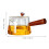 Bule de chá Eease de 500ml em vidro com infusor removível e cabo de madeira. 6