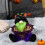 Halloween Decoration Faceless Gnome Candy Basket Black 4