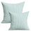 Dekokissen für Sofa, marineblau gestreift, Polyester, 50 cm x 2