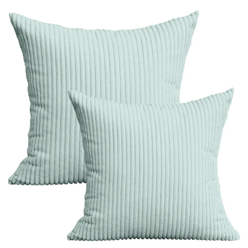 Dekokissen für Sofa, marineblau gestreift, Polyester, 50 cm x 1