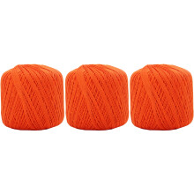Threadart cotton crochet thread size 10 orange 3-pack