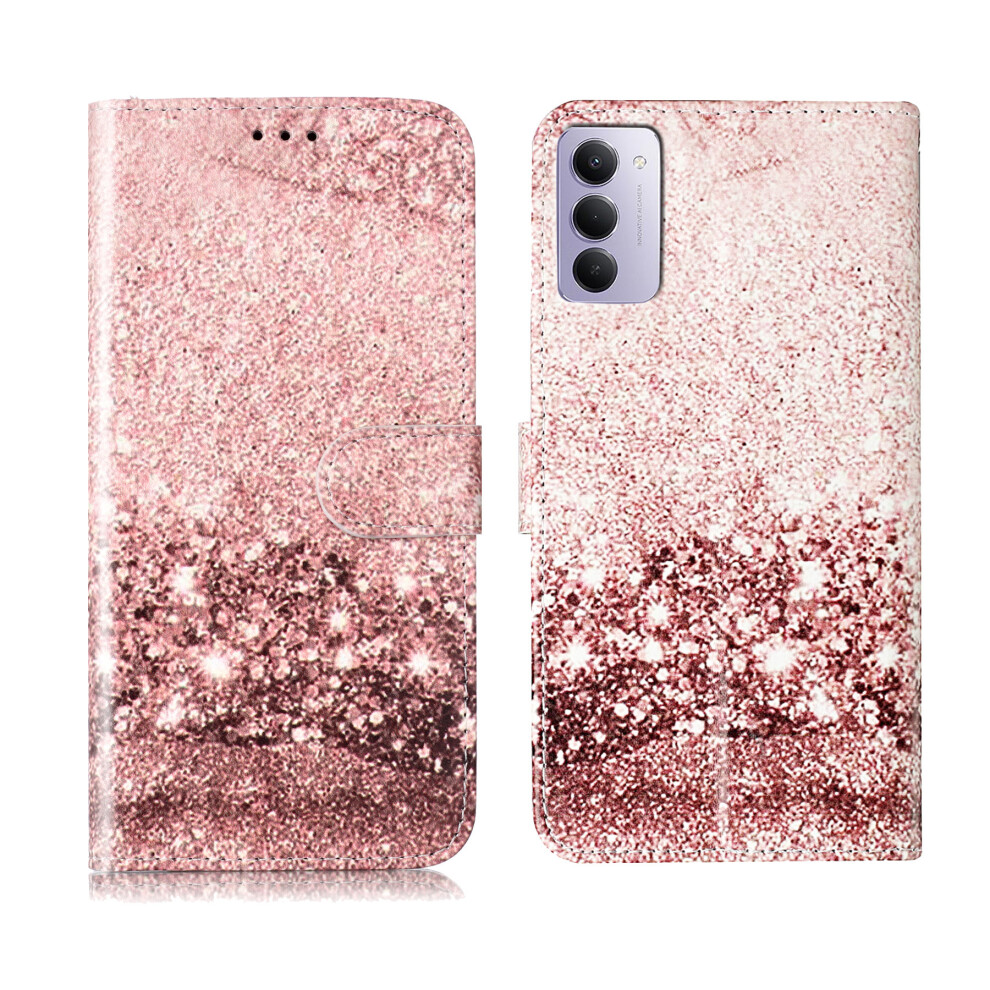 (Rose Marble) For Xiaomi Redmi 15 5G (Global) (169Mm) Stand Case Marble Painted Folio Flip Leather Wallet Phone Cover Gold 6914299500735