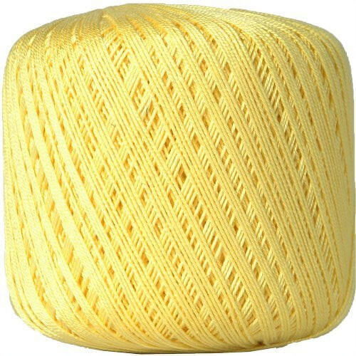 Threadart mercerized cotton crochet thread size 10 yellow