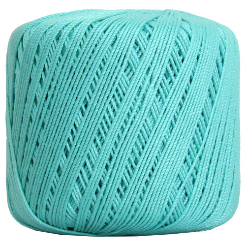 Threadart mercerized cotton crochet thread size 3 aqua 50g