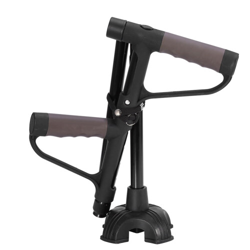 Belissy men's retractable walking stick with double