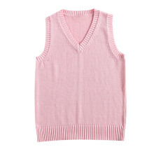 Women's vintage knitted sleeveless vest pink 2XL