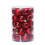 Christmas Ball Ornaments Shatterproof Red One Size 1