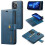 Capa carteira magnética 2 em 1 DG MING compatível com iPhone 15 Pro - Azul 1