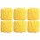 Threadart Mercerized Cotton Thread Size 3 Yellow 6-Pack 1