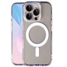 Funda MagSafe compatible con iPhone 15 Pro Max – Protectora y elegante, transparente.