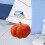 3D Pumpkin Throw Pillow Fluffy Stuffed 7.8 Inch 4