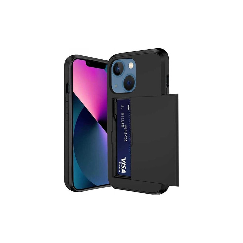 Iphone 15 Shockproof Case With Card Slot Black 962125224658