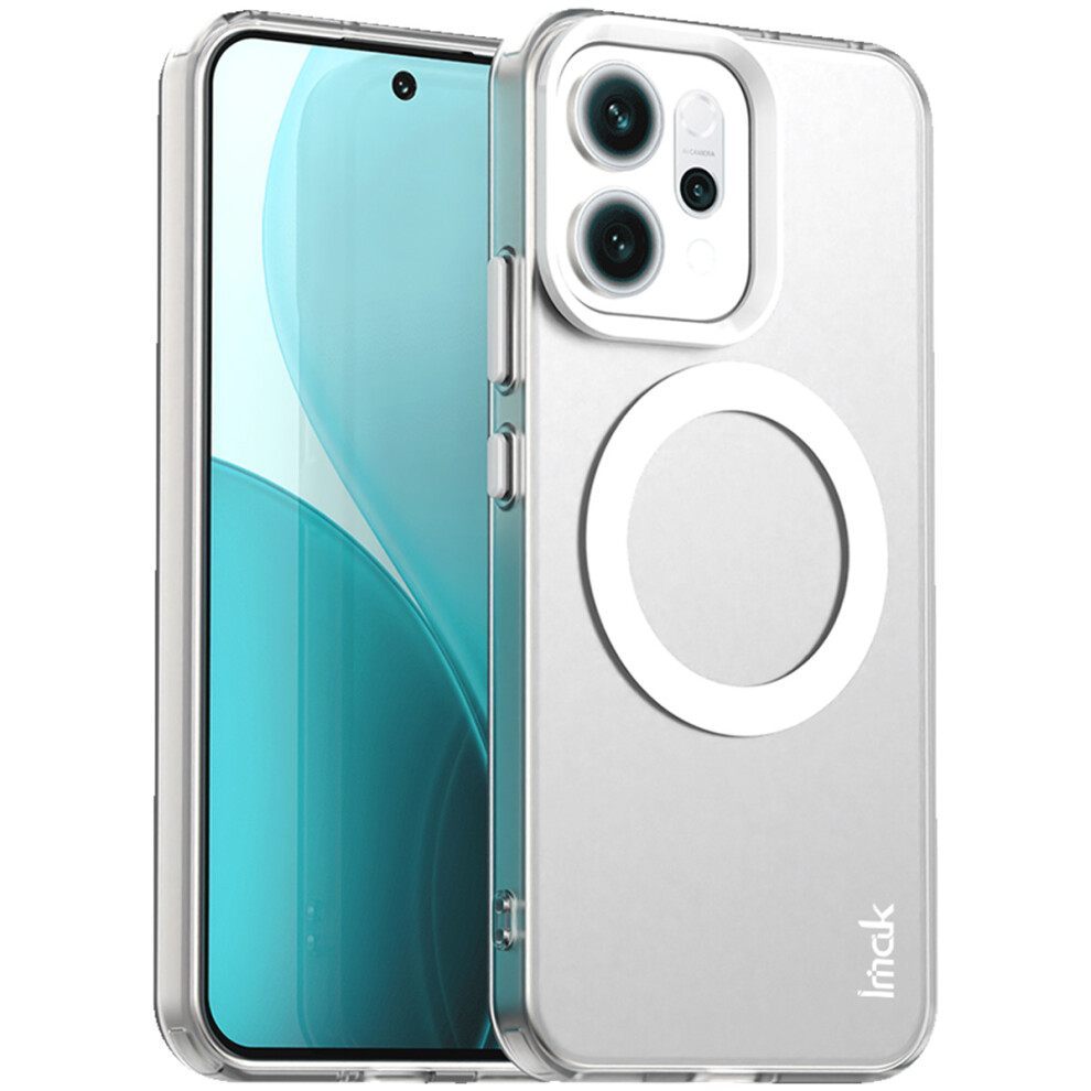 (White) Imak For Oppo Reno14 5G (Global) Magnetic Case Pc + Tpu Protective Phone Back Cover White 6914295125192