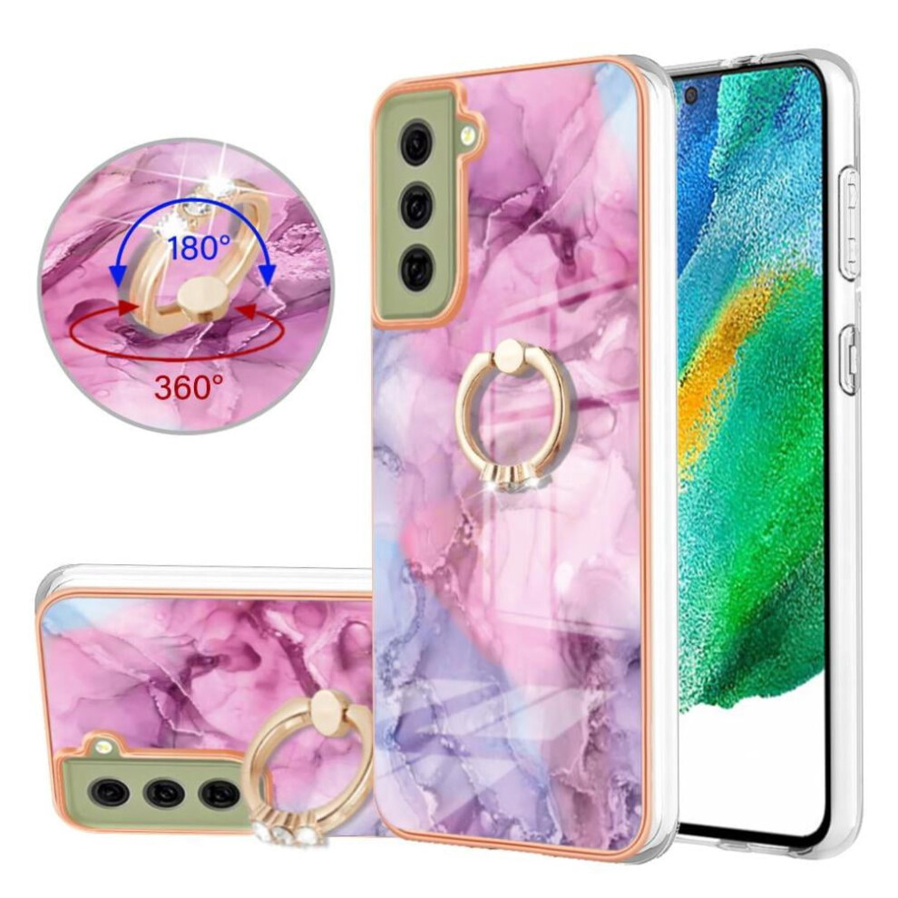 Galaxy S21 Fe 5G Case Rotatable Ring Bumper Marble Tpu 971050023939