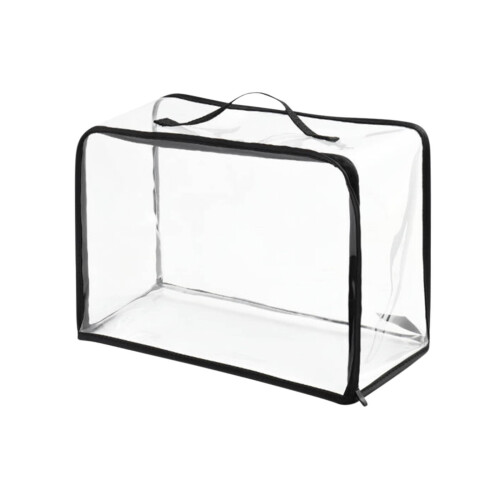 Clear makeup toiletry bag with zipper waterproof 1 piece 1