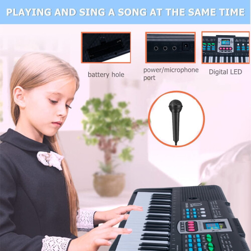 Digital Electronic Keyboard 61 Keys Portable Electric Piano 1