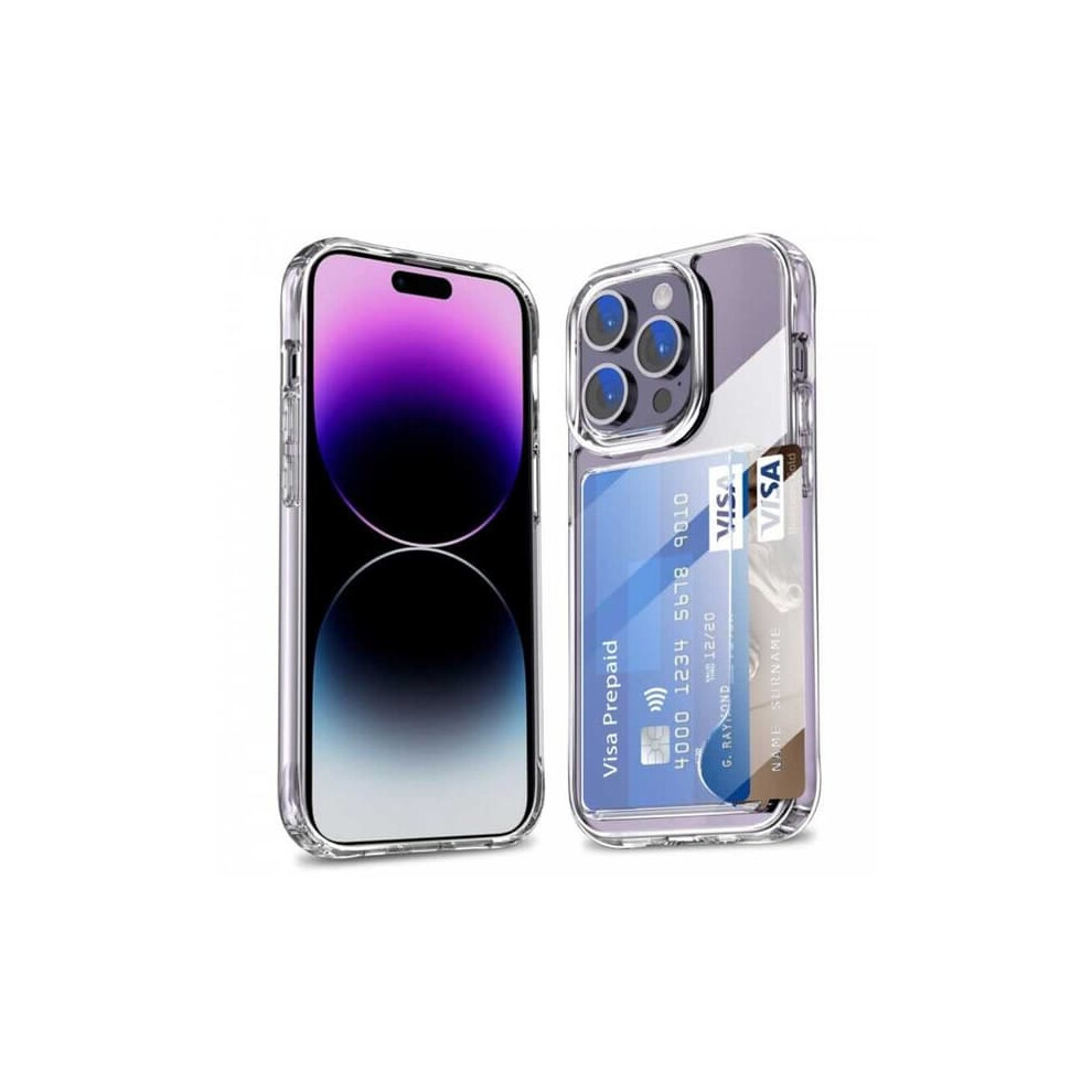 Iphone 15 Pro Max Shockproof Case With Card Slot Transparent 962125225372