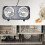 Flybaeast Cooking Utensils Multifunction Electric Double Burner2000W White 6