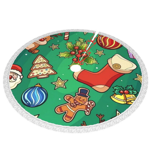 Christmas Tree Skirt 36 Inch Rustic Holiday Decor 1