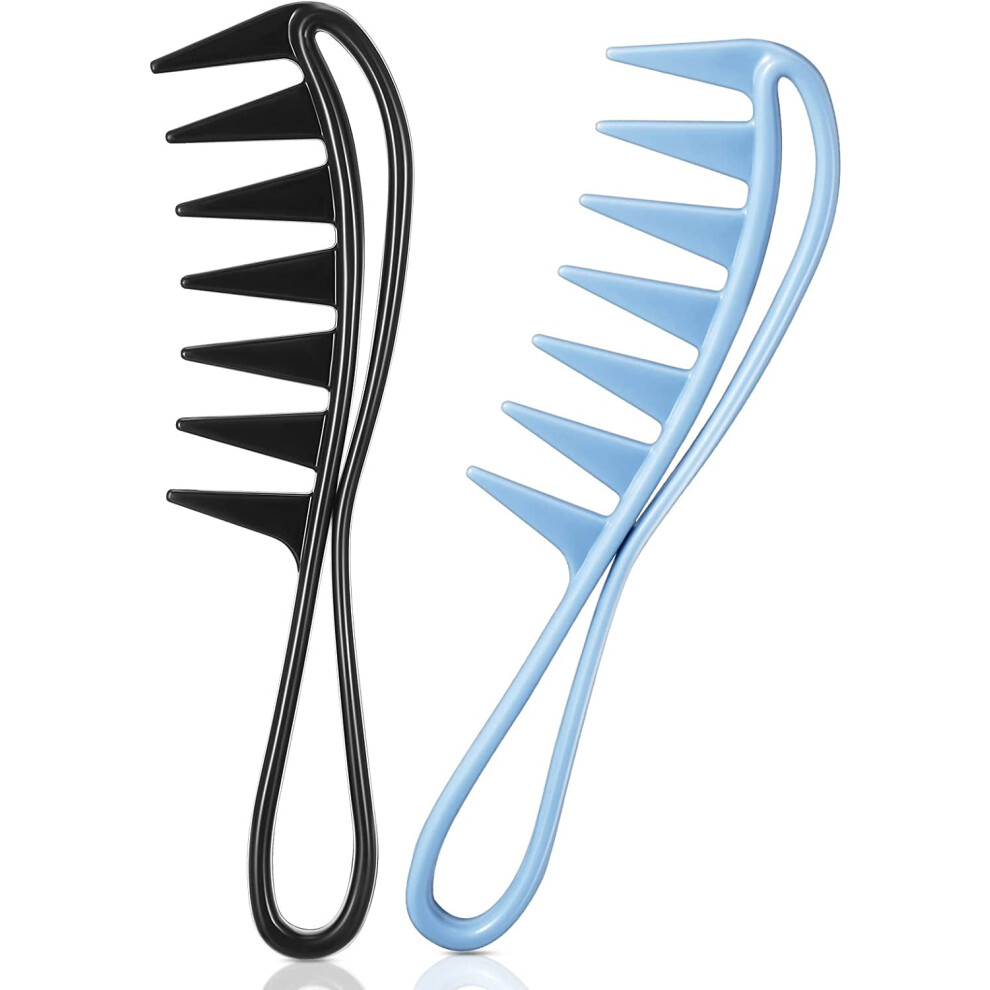 Wide Tooth Comb for Curly Hair - Antistatic, 2 pcs