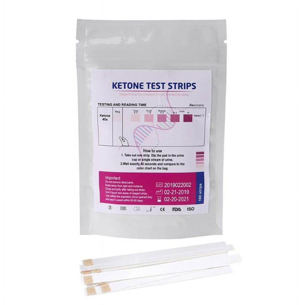 Urine Test Strips Diabetes Ketones pH 100 Count