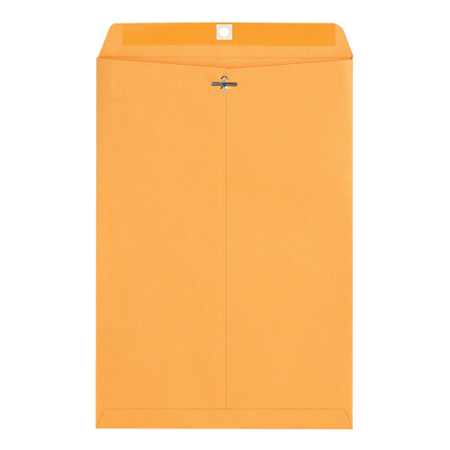 Φάκελοι Office Depot με κούμπωμα, 10" x 15", καφέ, κουτί των 100 τεμαχίων 1