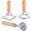 Ravioli cutter set with roller wheel and wooden handle 3 pcs 1