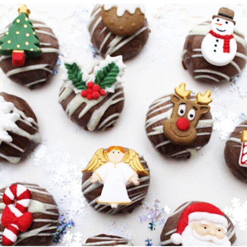 Xubond silicone Christmas cake mold, 12-cavity 2