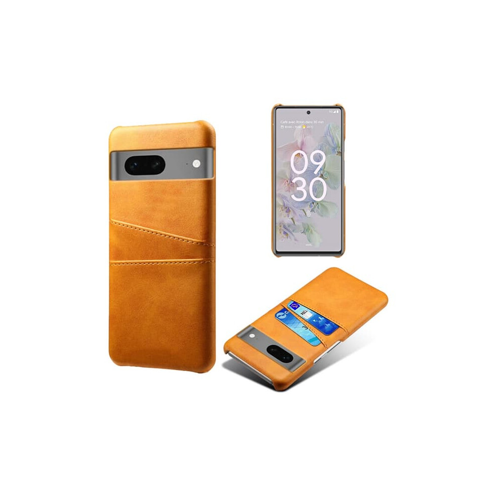 Google Pixel 7A Pu Leather Card Holder Case Light Brown 962125230260