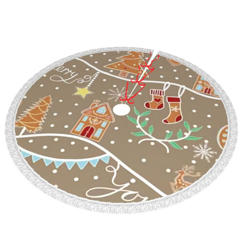 Christmas Tree Skirt 36 Inch Rustic Holiday Decor 1