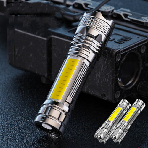 LED Flashlight 1000 Lumens Zoomable Rechargeable 2 Pack 1