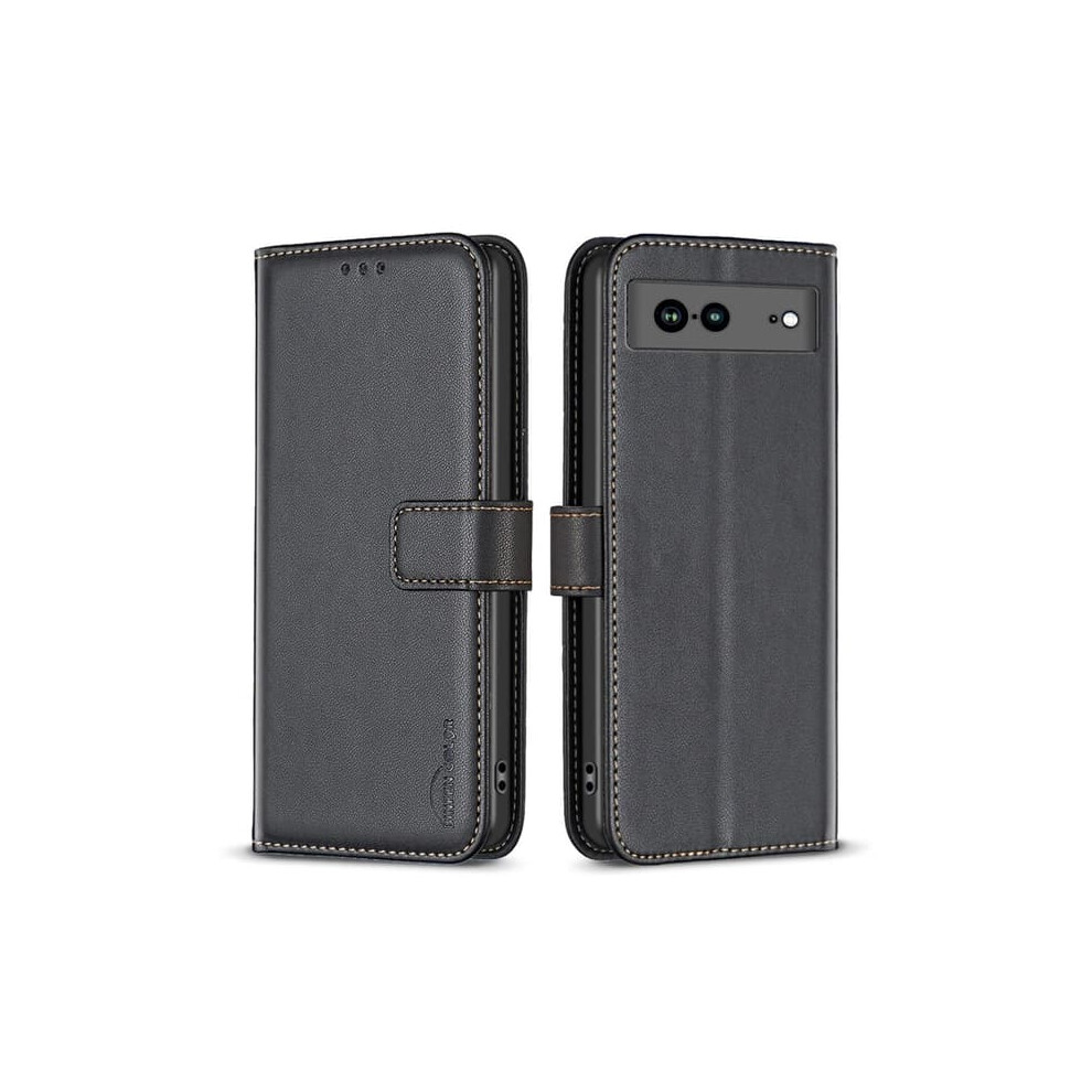Google Pixel 7A Embossed Wallet Case - Black 962125226263
