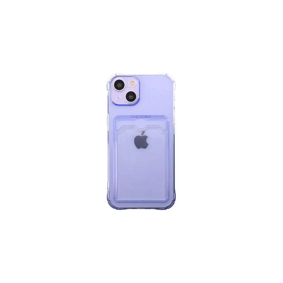 Iphone 14 Shockproof Case With Card Holder Purple 962125236460