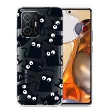Marmormuster, kompatibel mit Xiaomi 11T Hülle – Little Cats Black