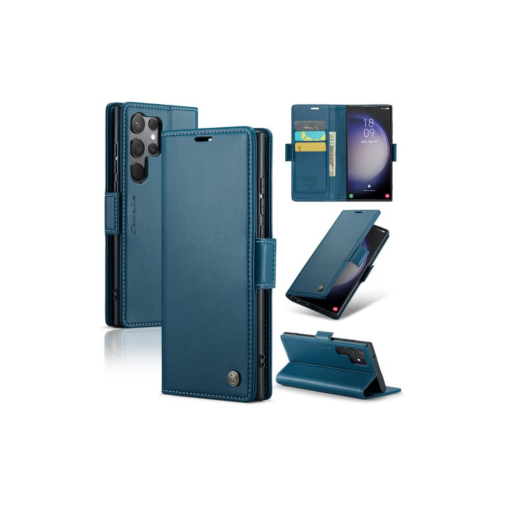 Caseme Slim Wallet Case With Rfid Protection For Samsung Blue 962125236972