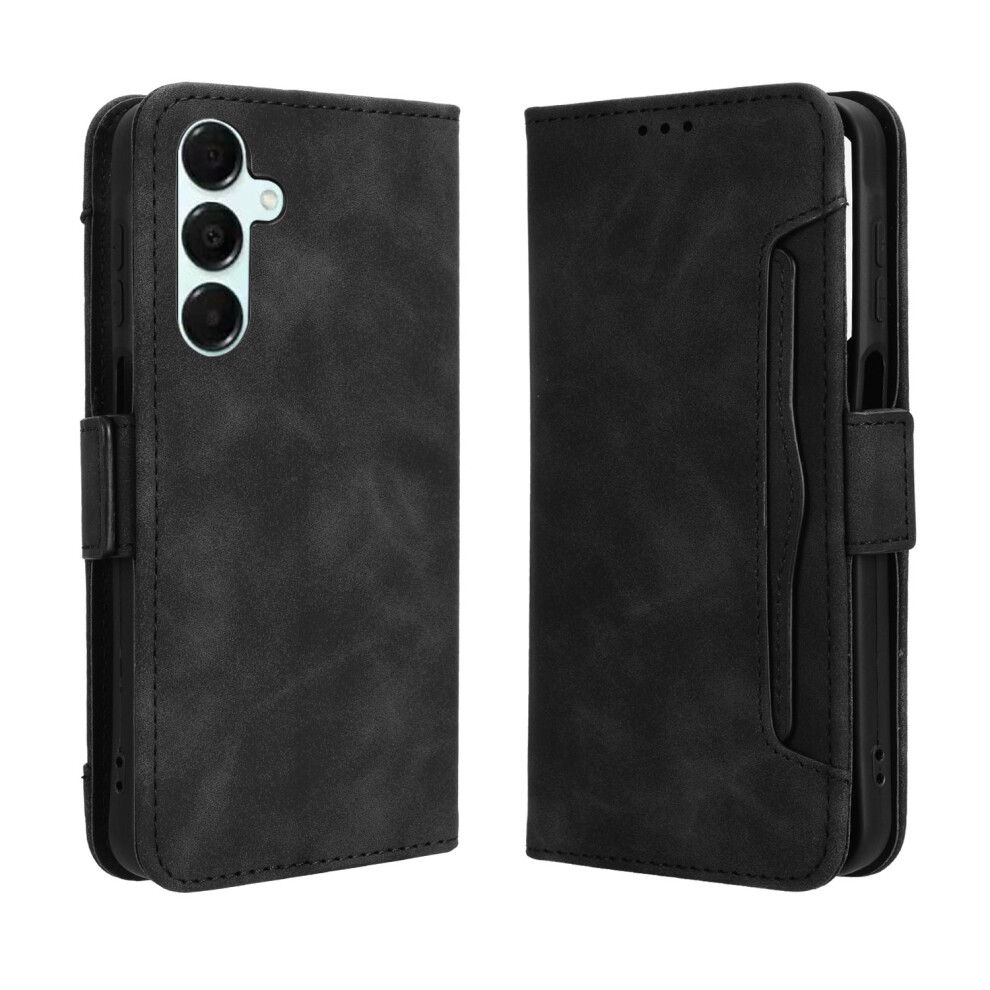 (Black) For Samsung Galaxy A16 5G / A16 4G / A26 5G / A17 5G / A17 4G Leather Case Phone Wallet Cover With Multiple Card Slots Black 6914291216214